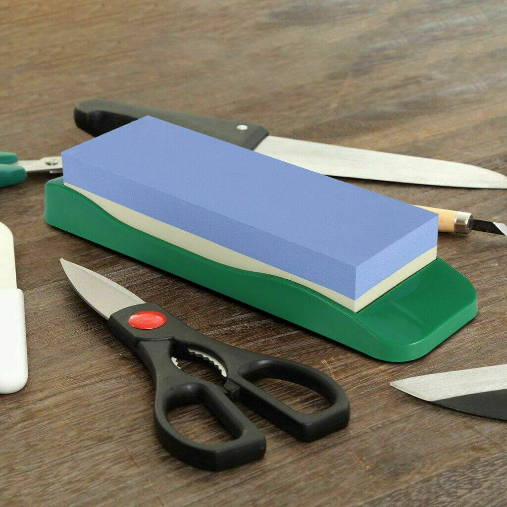 Premium Whetstone ening Stone 1000/3000 Knife ener W/ Plastic Holder