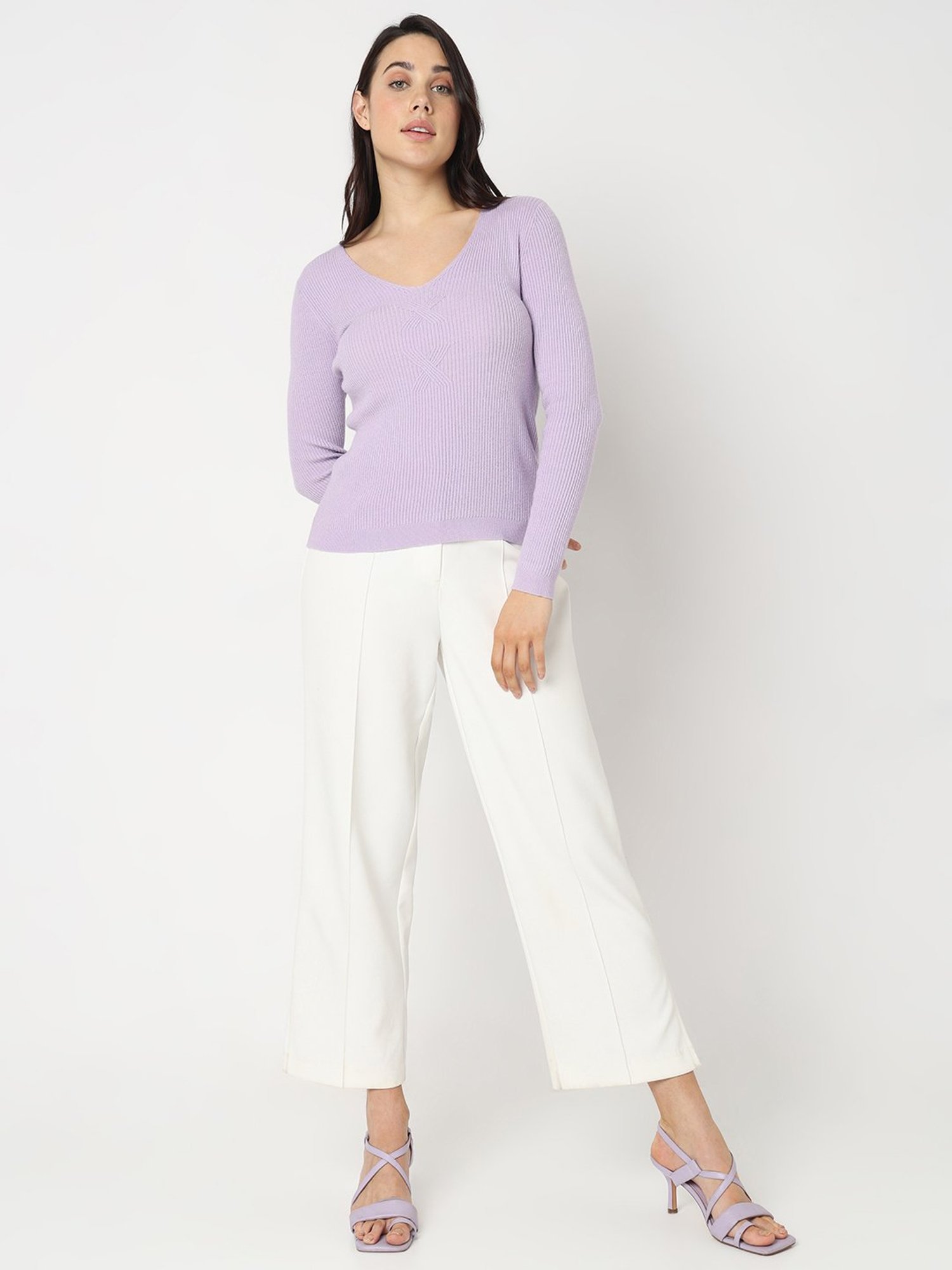 Vero Moda Lilac Regular Fit Sweater