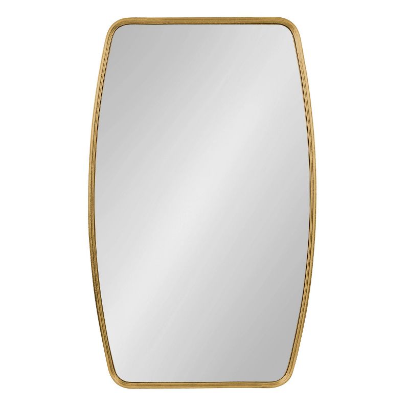 20" x 32" Caskill Irregular Wall Mirror Gold - Kate & Laurel All Things Decor