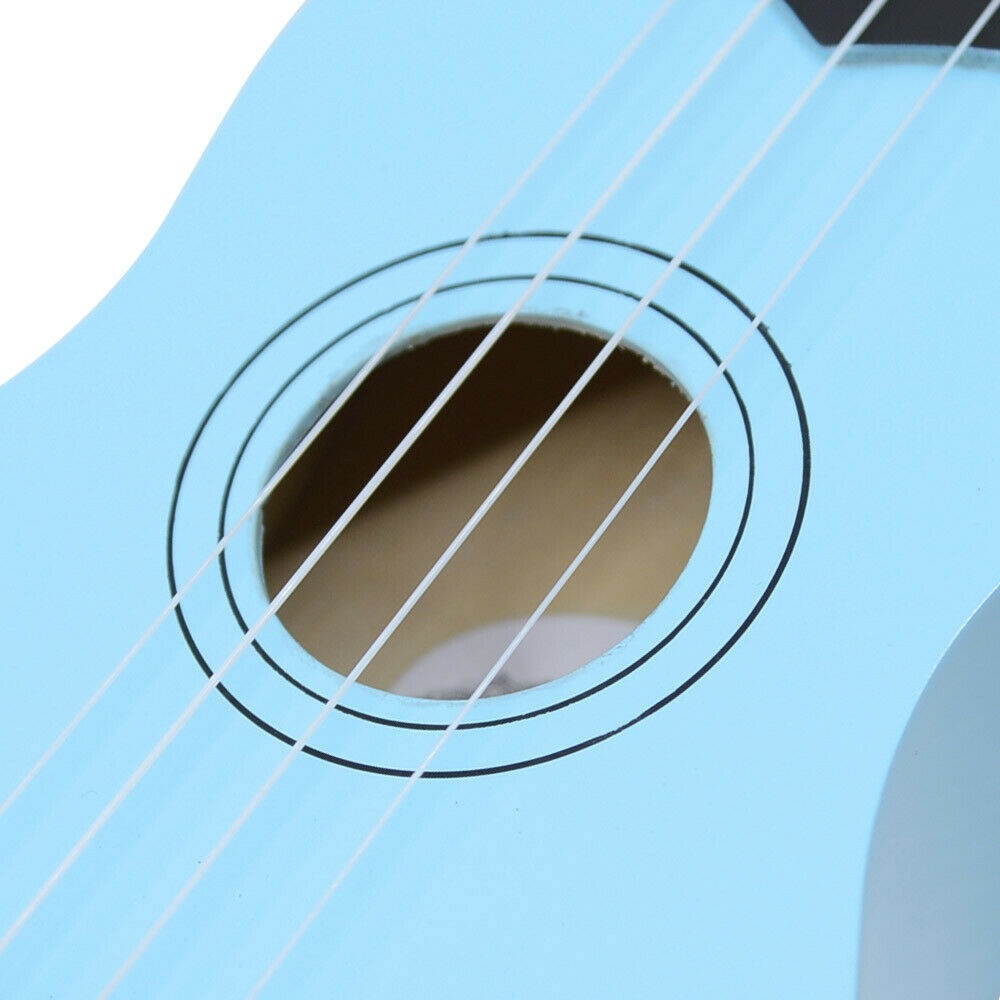 21" Soprano Ukulele Acoustic Guitar Hawaii Music Instrument Beginner Blue