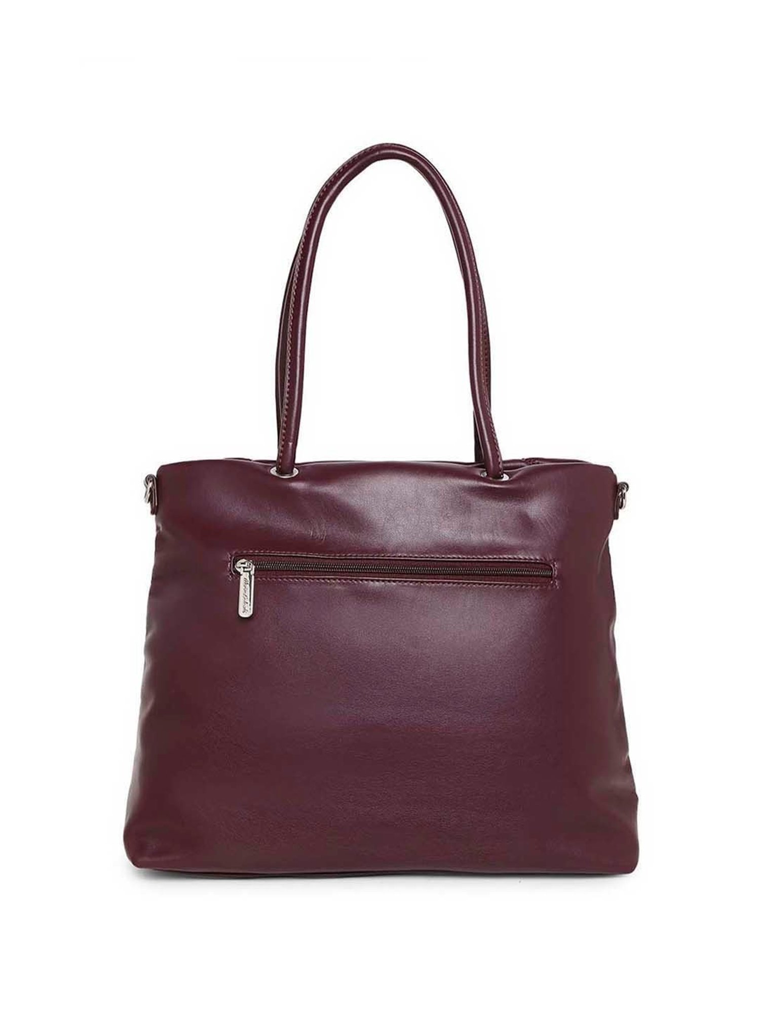 Marina Galanti Maroon Quilted Medium Tote Handbag