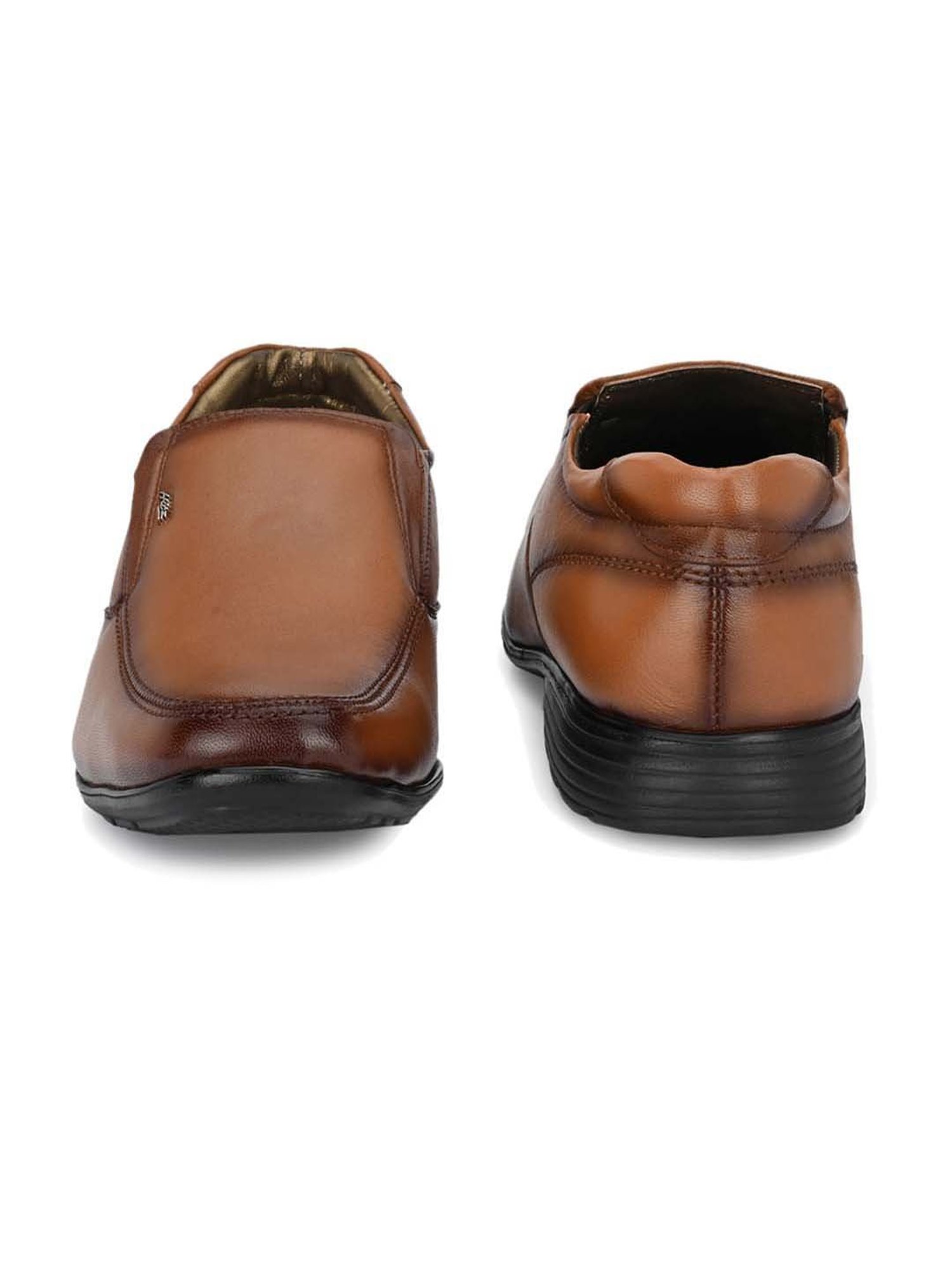 Hitz Men's Tan Formal Slip-Ons