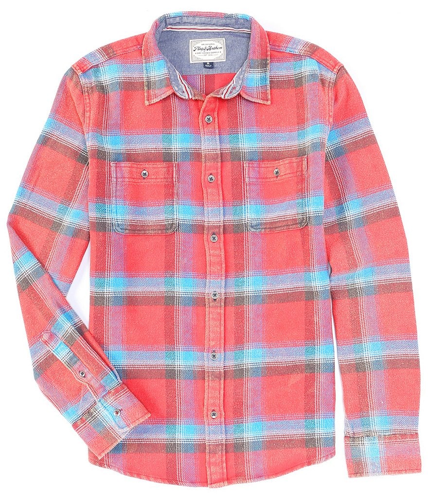 Flag and Anthem Lakespur Vintage Washed Flannel Long-Sleeve Shirt