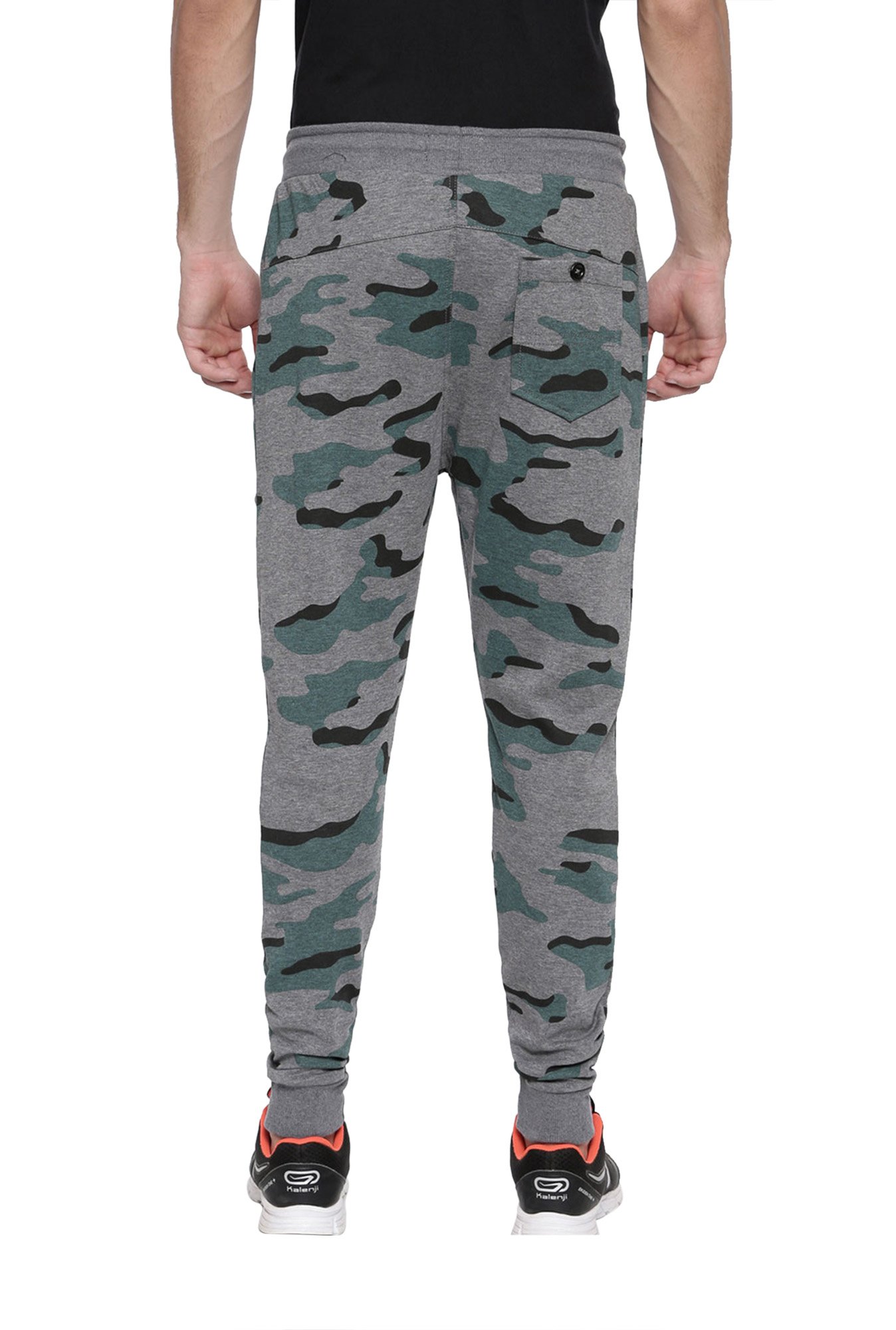 Proline Grey Comfort Fit Printed Joggers
