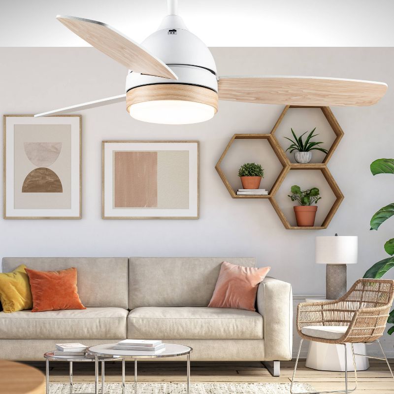 42" LED 3-Blade Braxton Integrated Ceiling Fan - River of Goods