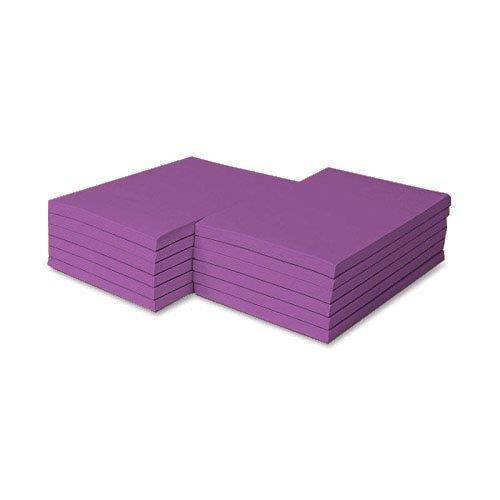 Colored Memo Pads Size 4 X 6 - 100 Sheets Per Pad, 5 Pads Per Pack (Violet)