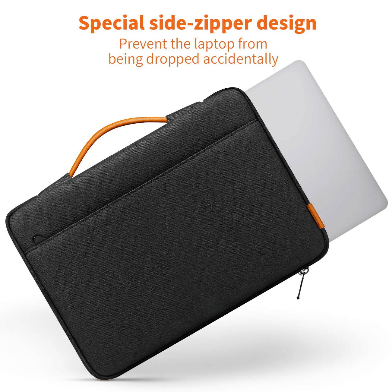 Inateck 13-13.3 Inch Laptop Case Bag Compatible 13.3 Inch MacBook Air(Including 2018)/MacBook Pro Retina 13'' 2012-2015, 2019/2018/2017/2016,Surface Pro X/7/6/5/4/3, Surface Laptop 2017/2/3 - Black