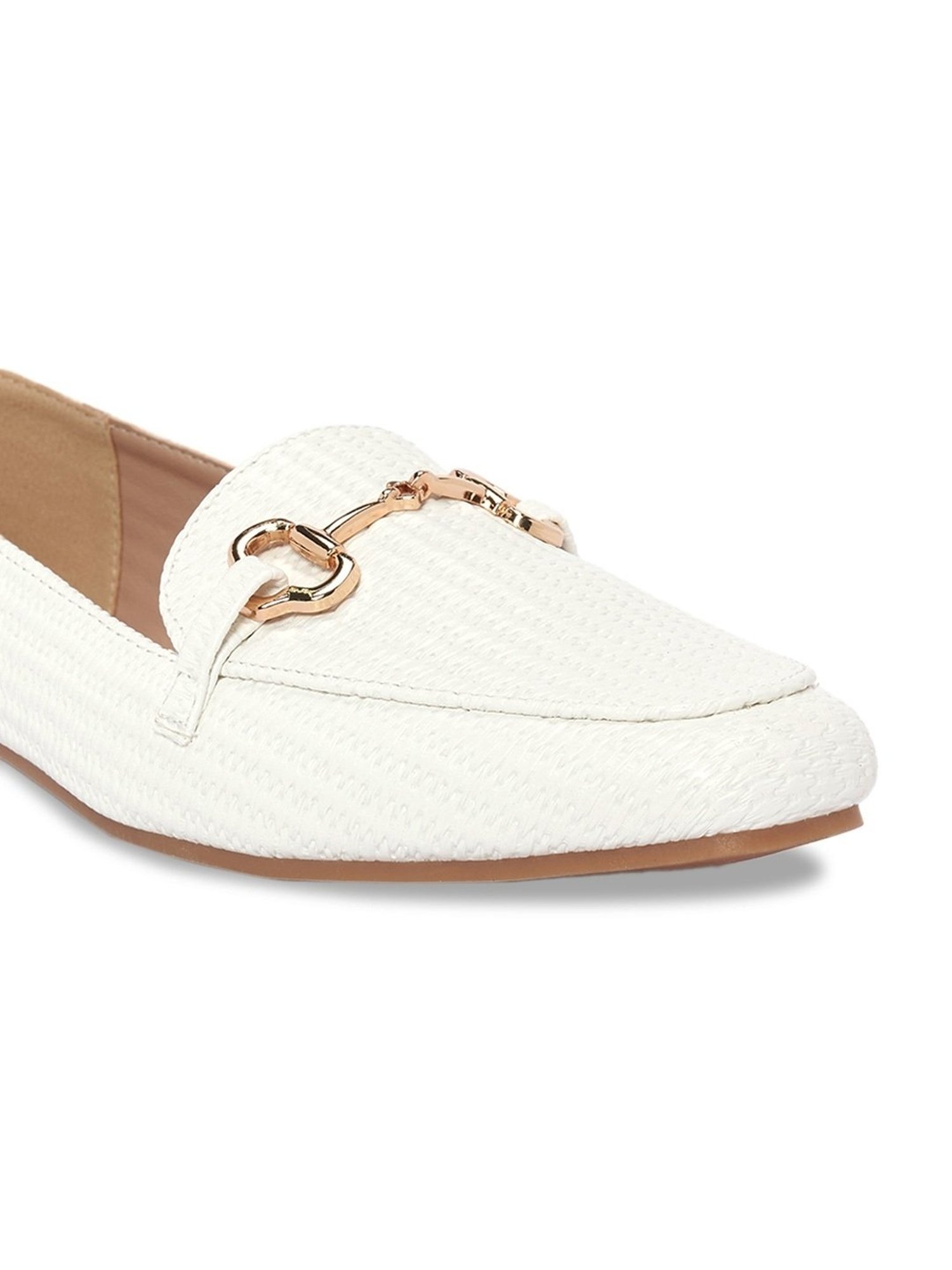 Forever Glam by Pantaloons Women's White Casual Loafers