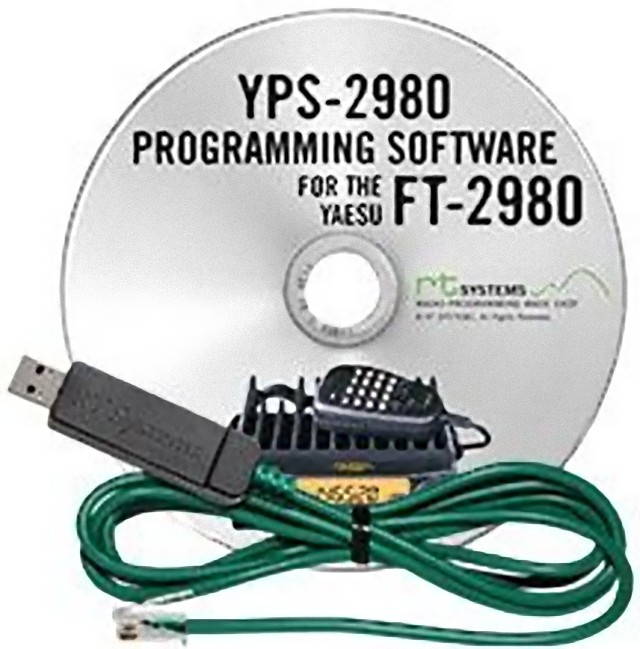 RT Systems YPS-2980-USB Programming Software and USB-29F Cable for the Yaesu FT-2980