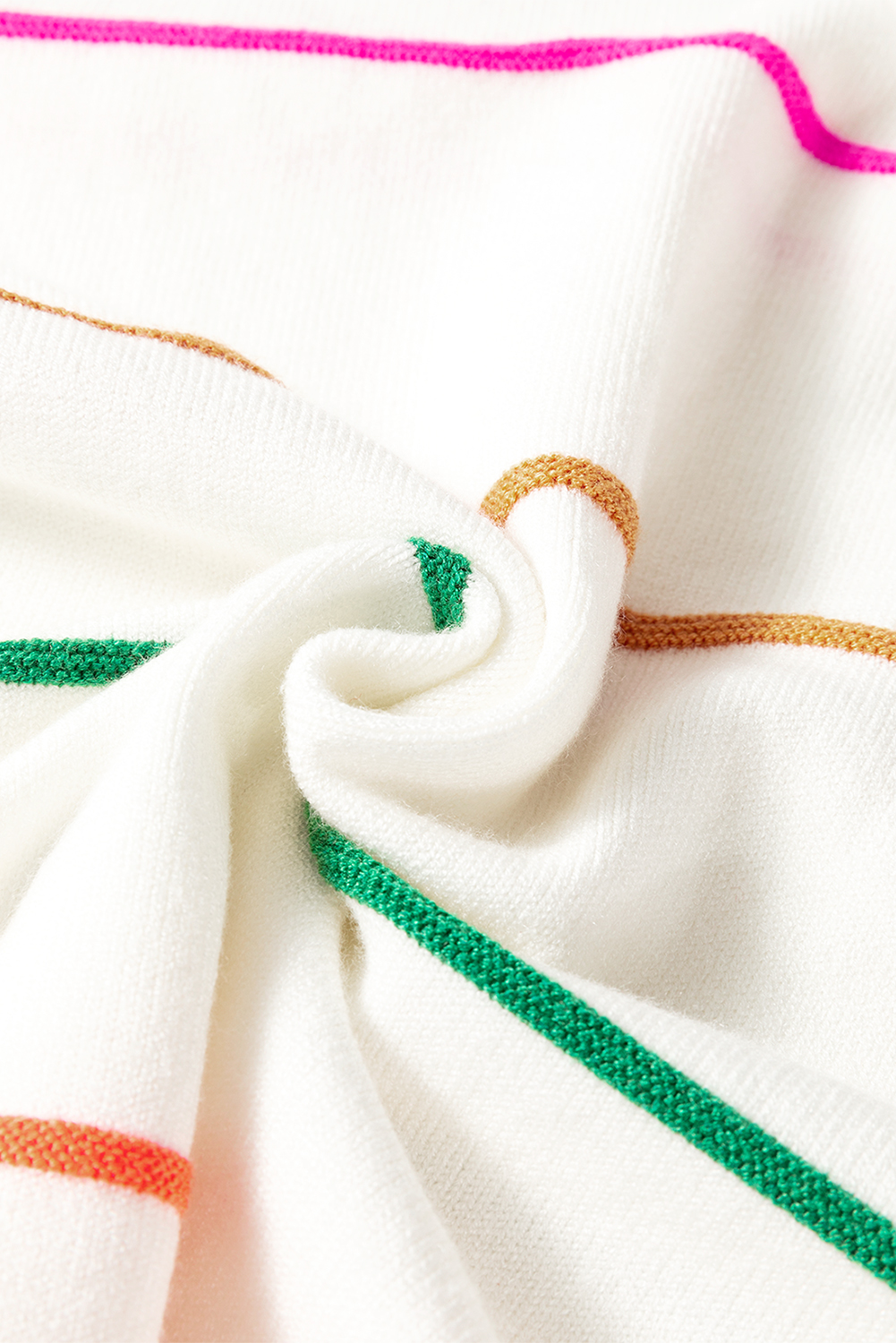 Light Blue Checkered Color Block Crew Neck Short Sleeve Sweater