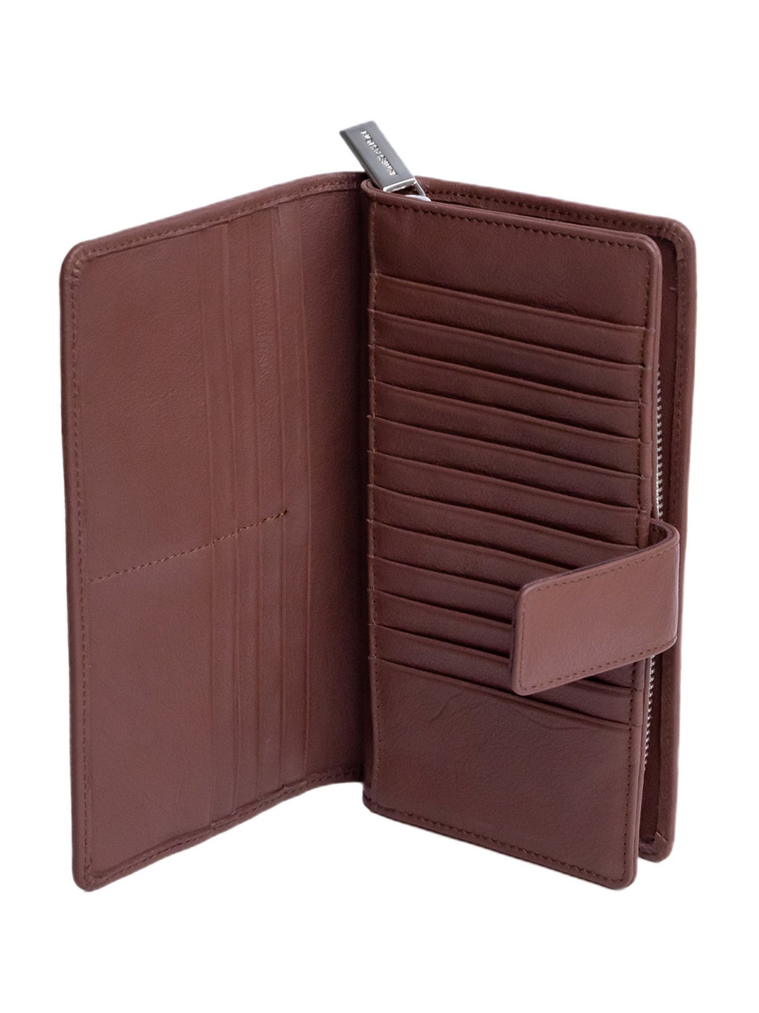 James Aston Sof&iquest;a Cognac Leather Clutch