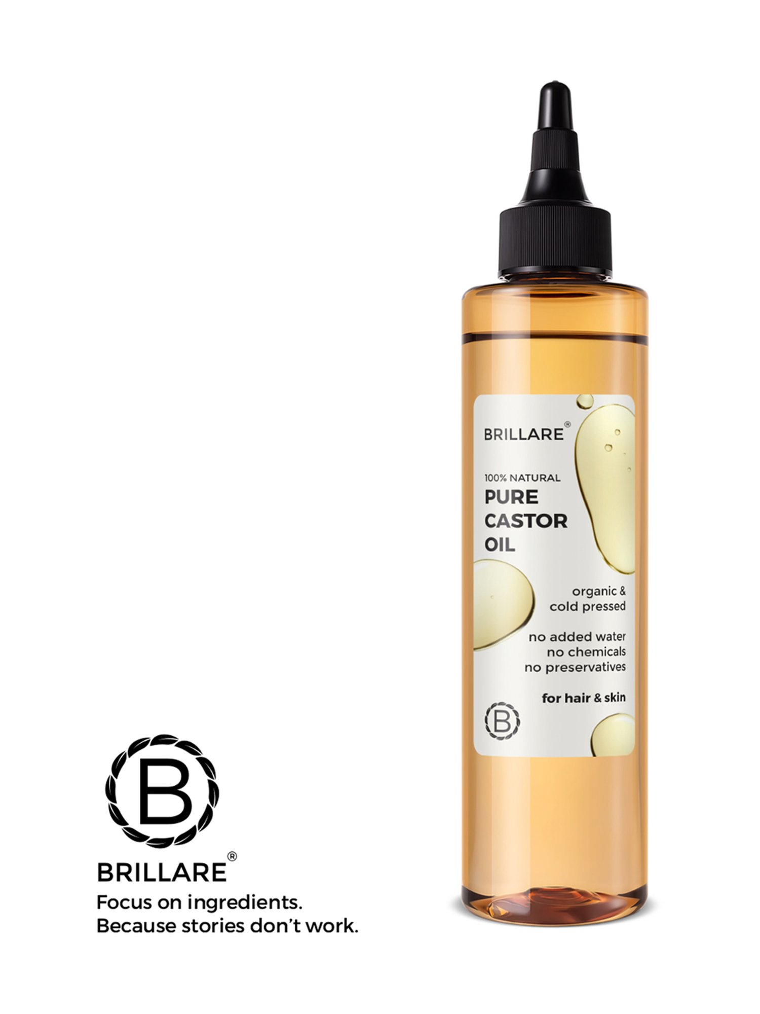 Brillare Pure Castor Oil - 200 ml
