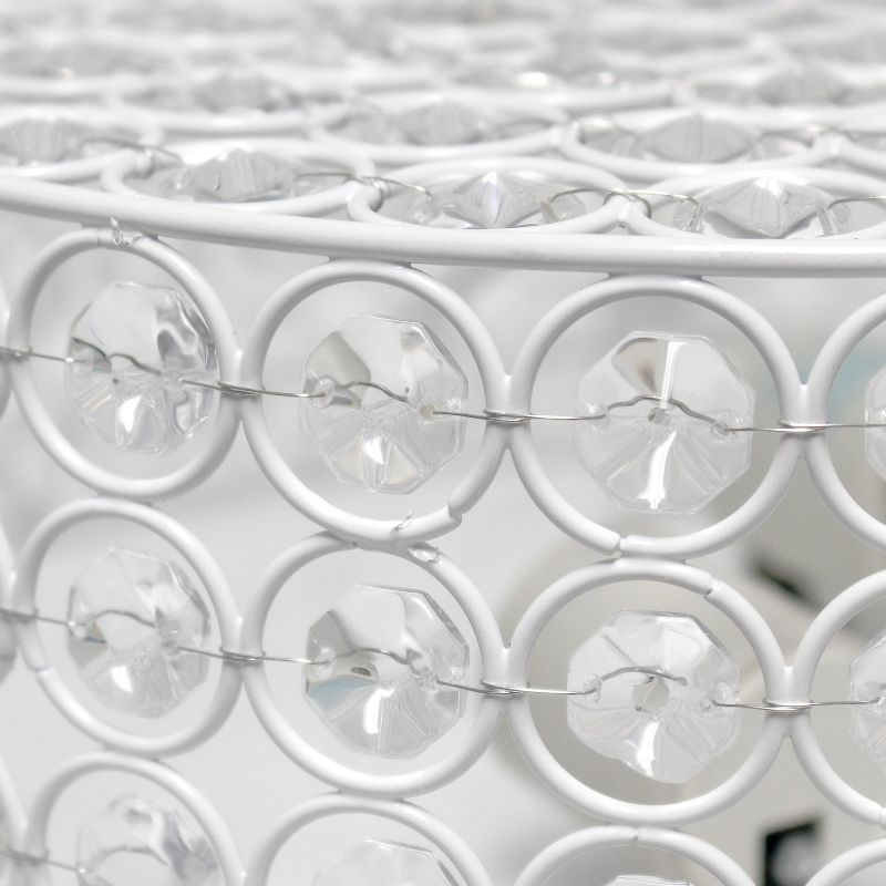 12" Round Elipse Flushmount White - Elegant Designs