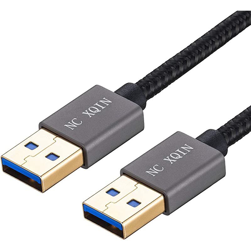 USB to USB Cable 6 ft  USB 30 Male to Male Nylon Braided Cable USB to USB Cord for Data Transfer Hard Drive Enclosures Printers Modems Cameras