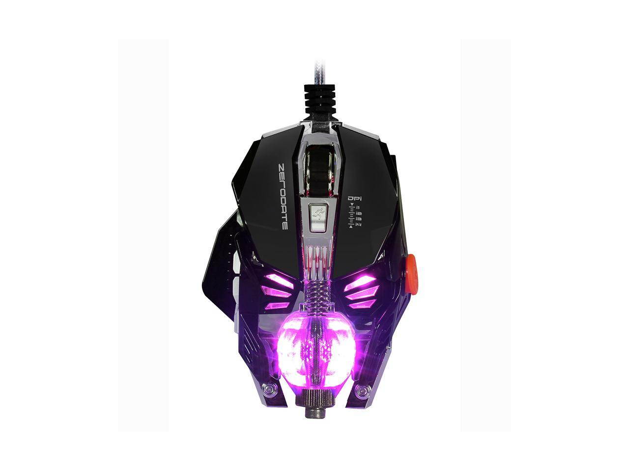 Mechanical Wired Gaming Mouse 8 Button 2500DPI A5050 Chip Macros Programming Optical Computer Mouse for Laptop PC Gamer