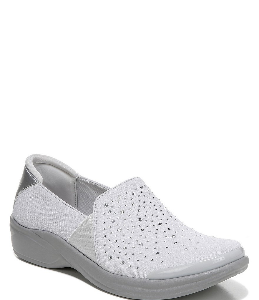 Bzees Poppyseed Rhinestone Slip-On Mesh Washable Shoes