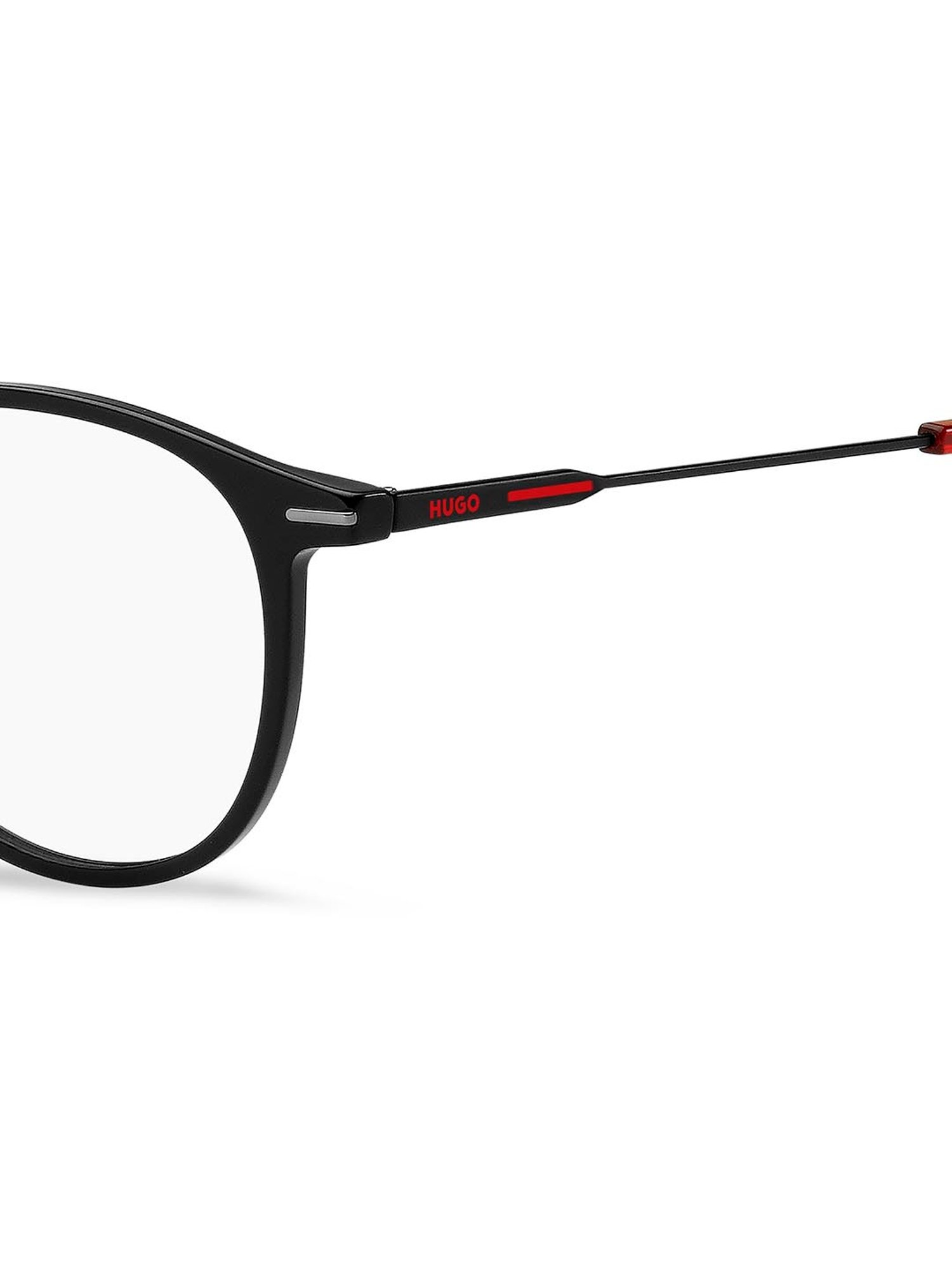 HUGO Black Oval Eye Frames for Men