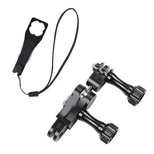 Aluminum Ball Joint MountSwivel Buckle Mount with Aluminium Wrench Compble with  Hero 72018 6 5 Black4 Session4 Silver3+DJI Osmo ActionYICamparkAKASO and More