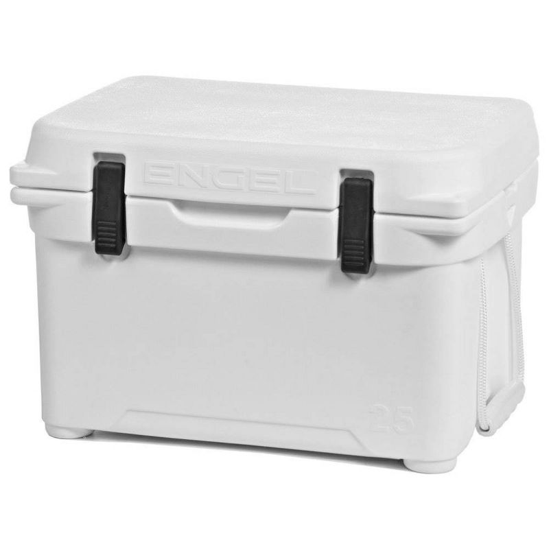 Engel 5.2 Gallon Portable Roto-Molded Ice Cooler 24 Can Capacity, White