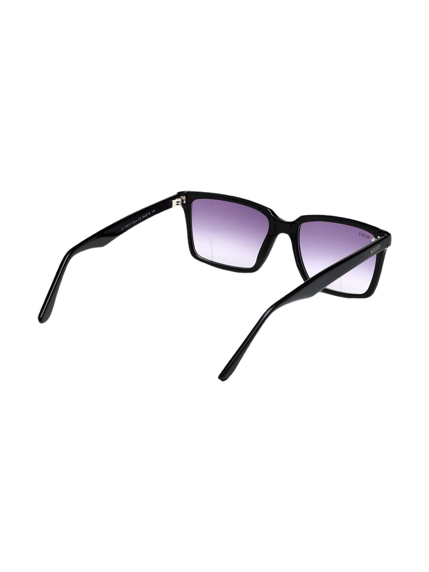 Scott Light Violet Rectangular Unisex Sunglasses