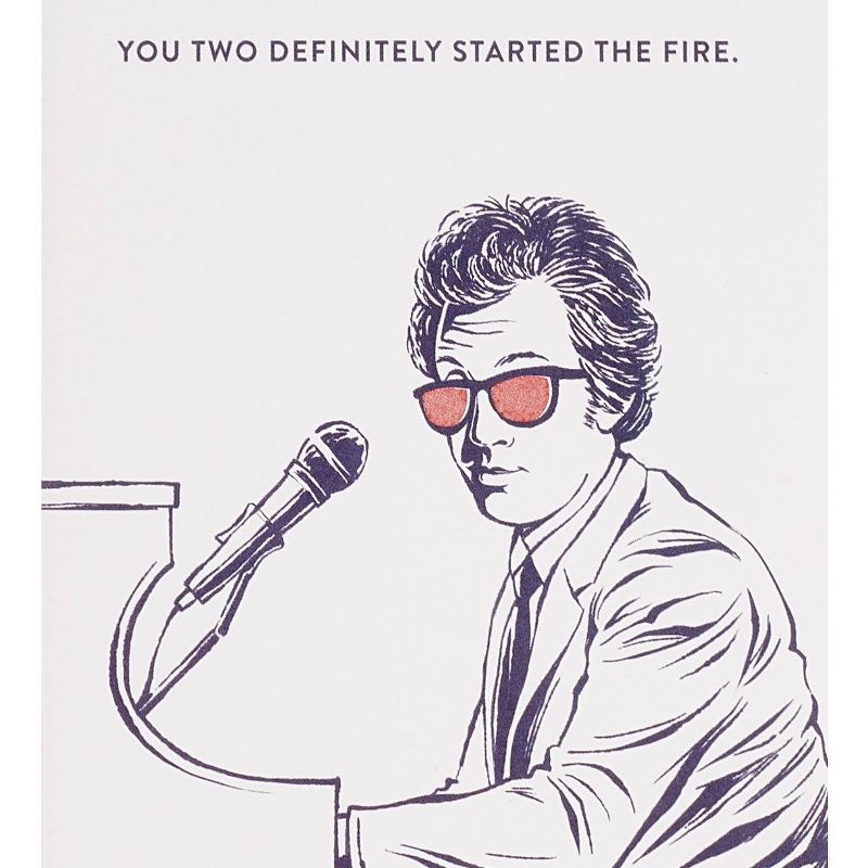 Rebel You Two Started The Fire Wedding Greeting Card