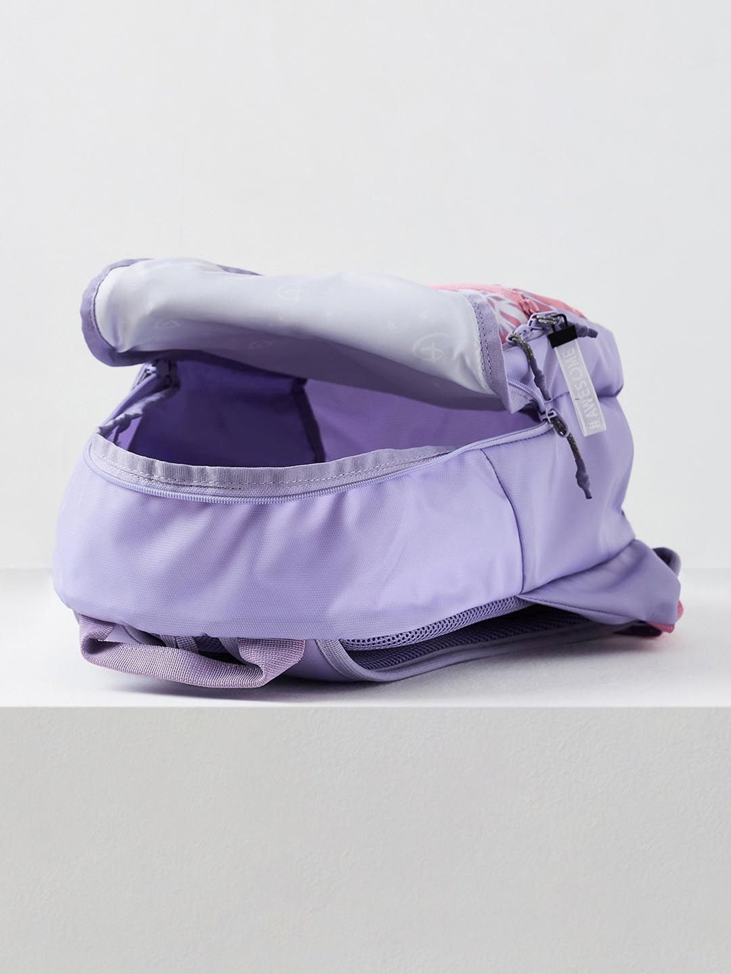 Wiki Back to School 1 Purple Polyester Printed Backpack - 22 Ltrs