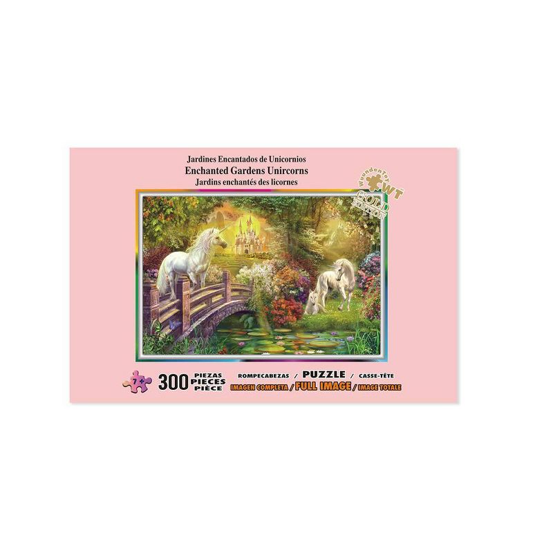 Wuundentoy Gold Edition: Enchanted Gardens Unicorns Jigsaw Puzzle - 300pc