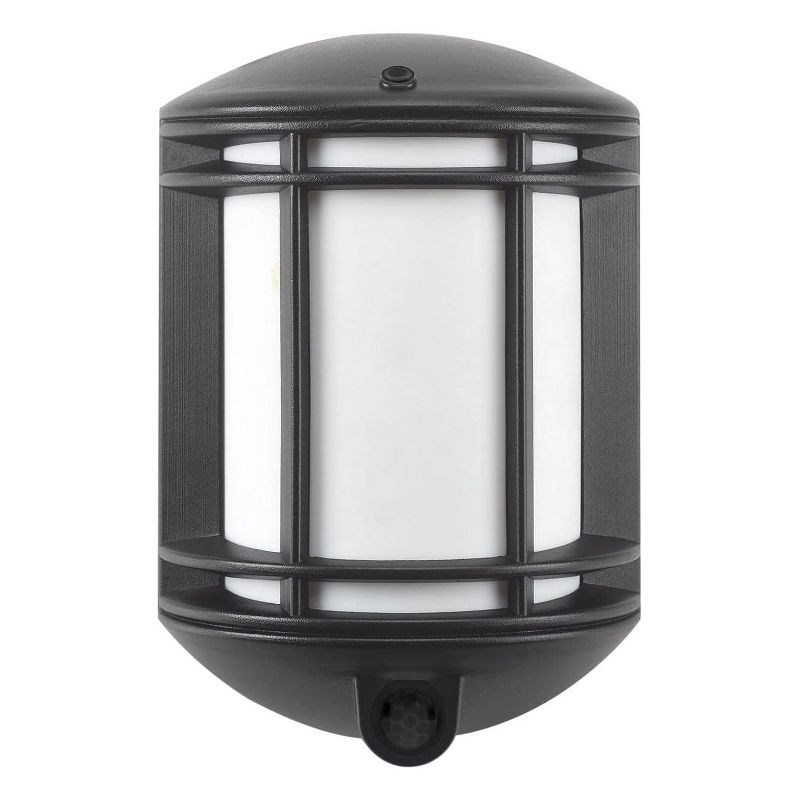 It's Exciting Lighting IEL-1300 Indoor Outdoor Garage Cambridge Battery Powered Motion Sensor Security Pendant Light, Black