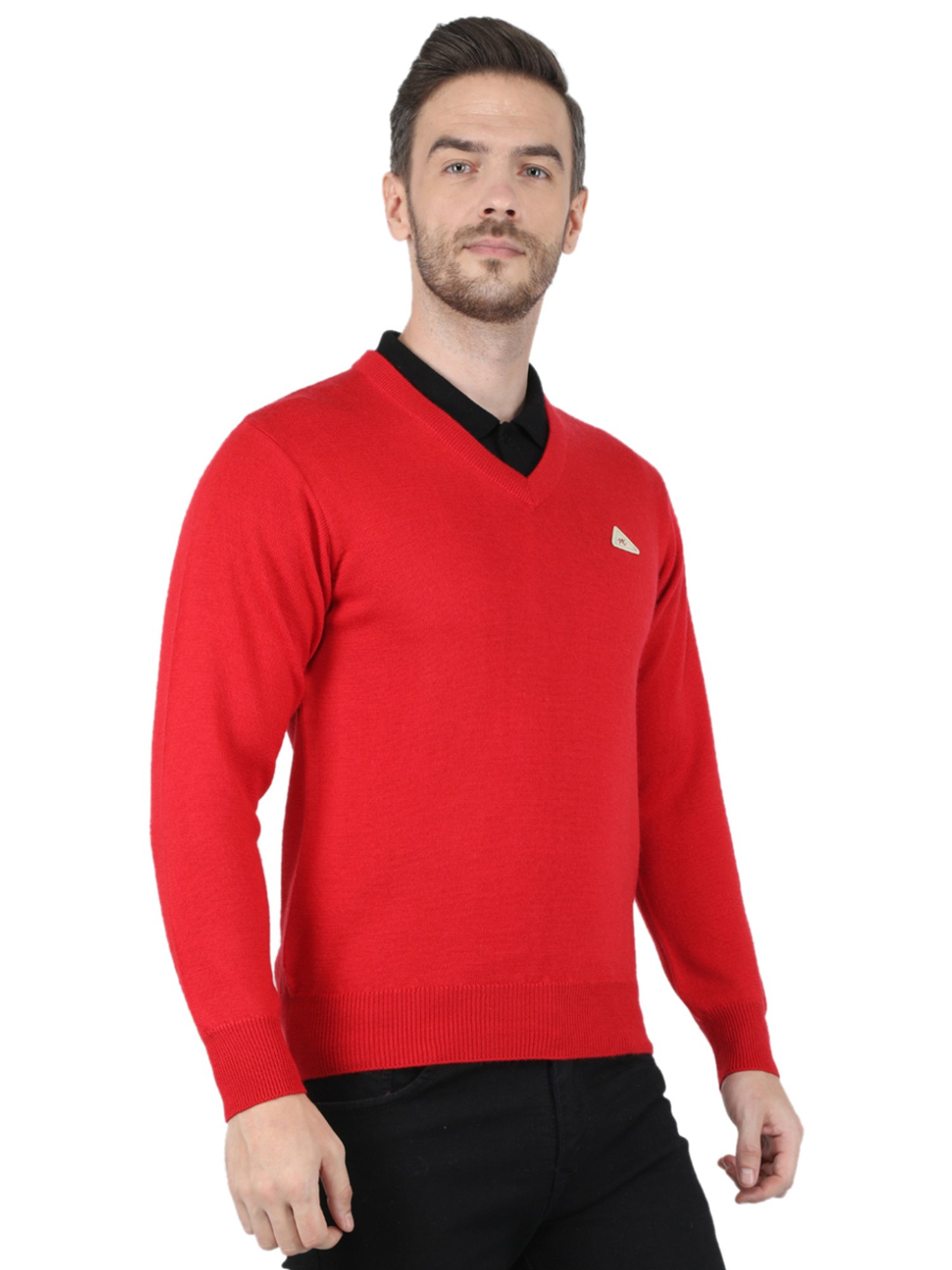 Monte Carlo Red Regular Fit Sweater