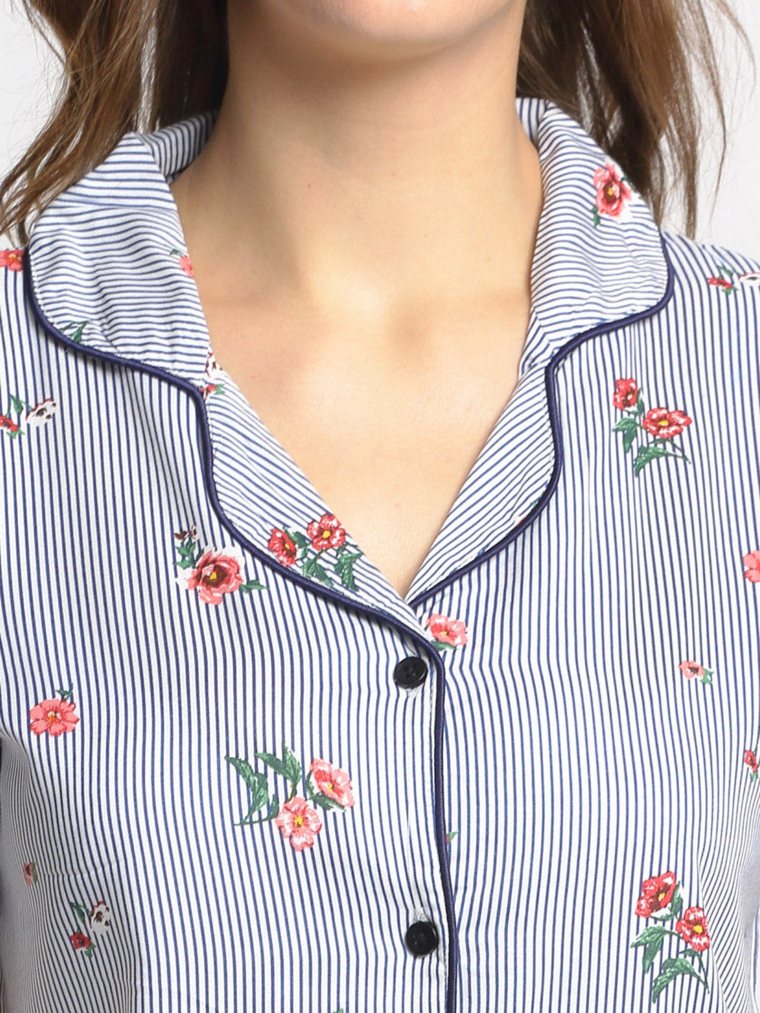 Boston Club Multicolor Printed Shirt With Pyjamas