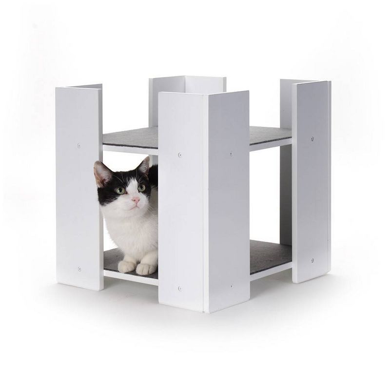 Hauspanther Cubitat Cat Bed - White By Primetime Petz