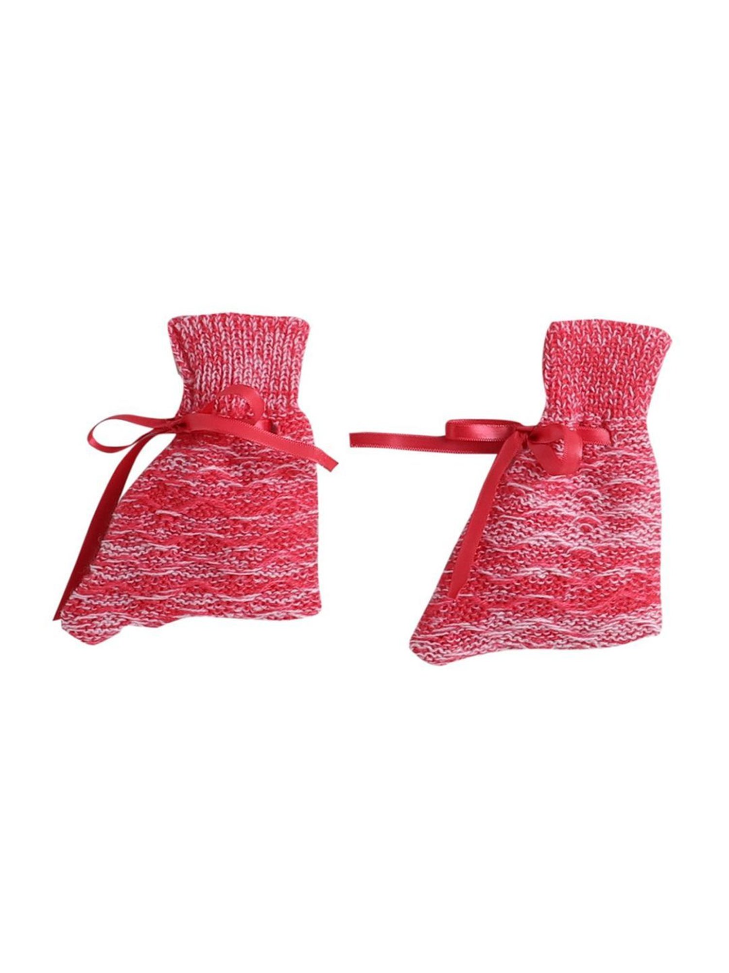 Little Angels Kids Pink Textured Pattern Full Sleeves Sweater Set