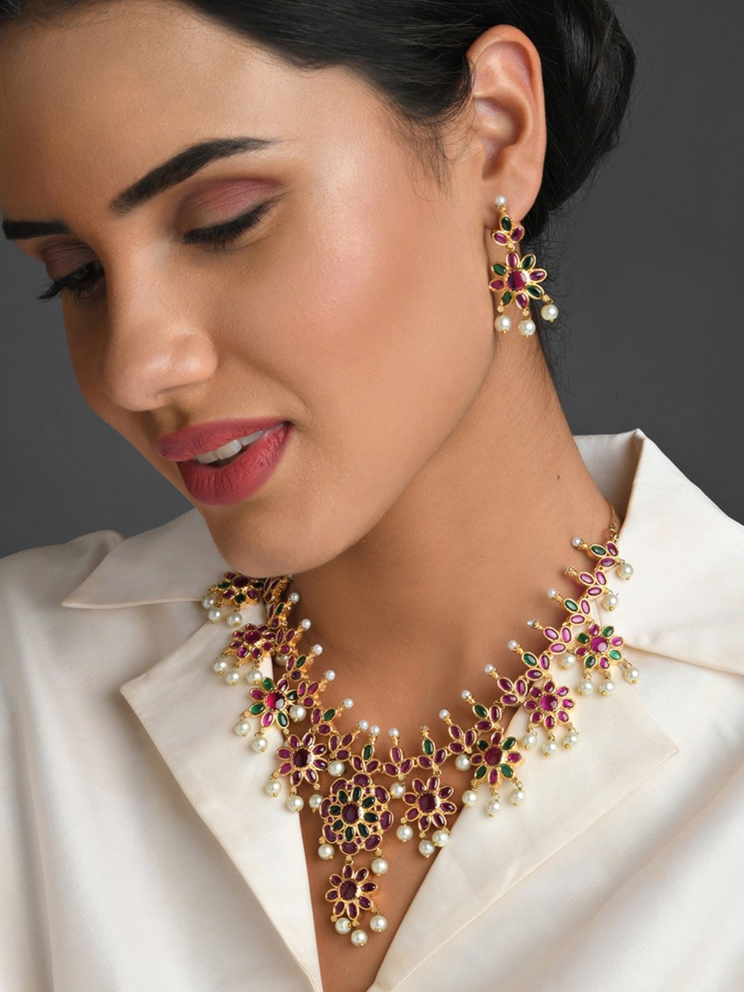 Fida Ethnic Multicolor Jewellery Set