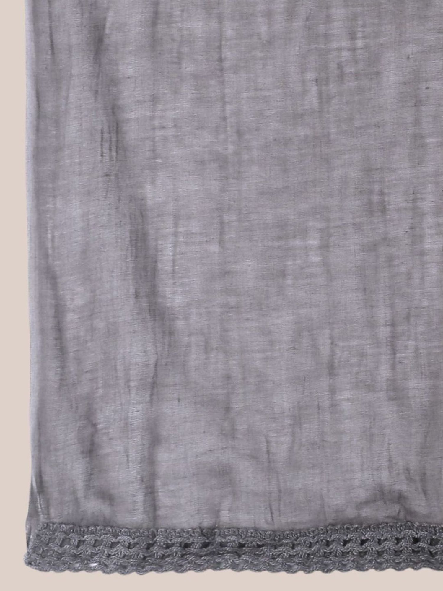 Dupatta Bazaar Steel Grey Cotton Dupatta