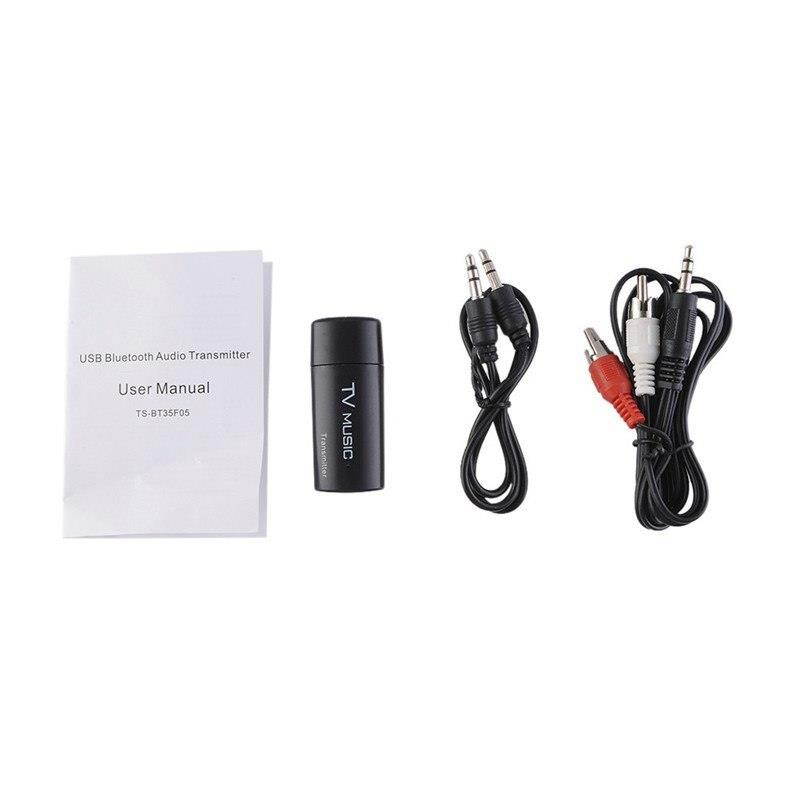 Universal USB Wireless Bluetooth Stereo Audio Transmitter 3.5mm Audio Plug Music Dongle Adapter For DVD TV MP3 Mp4 PC