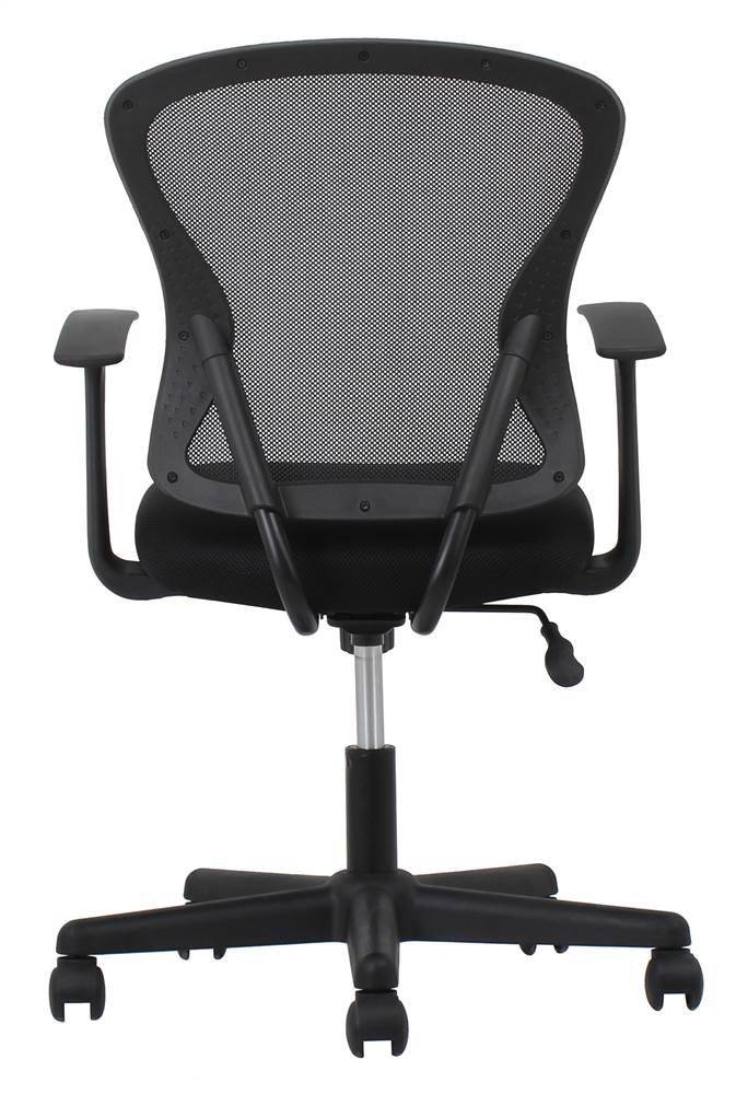 Essentials by OFM Swivel Mesh Task Chair with Arms, Black