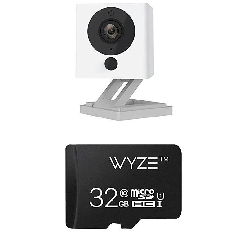 Cam v2 1080p Indoor Smart Home Camera with  32GB MicroSD Card Class 10