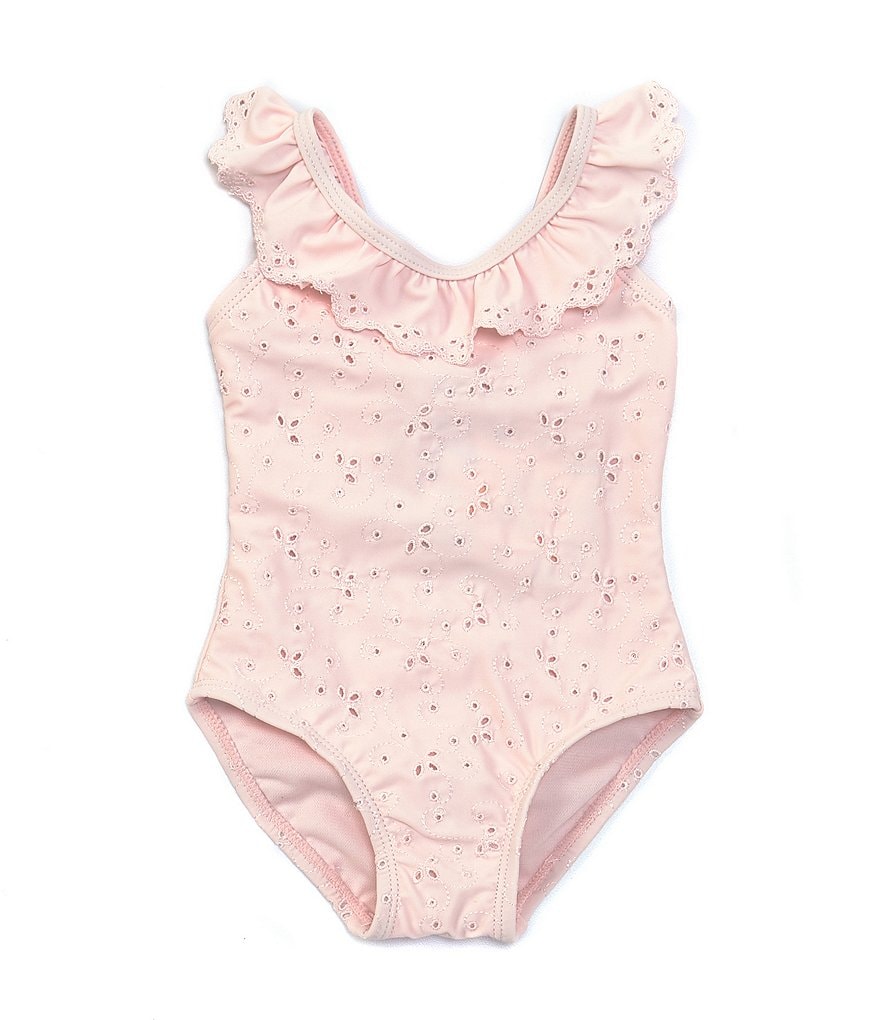 Starting Out Baby Girls 3-24 Months Ruffled Pineapple One-Piece Swimsuit