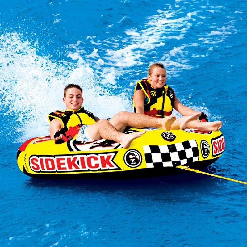 Sportsstuff Sidekick 2 Double Rider Cockpit Inflatable Towable Lake Water Tube