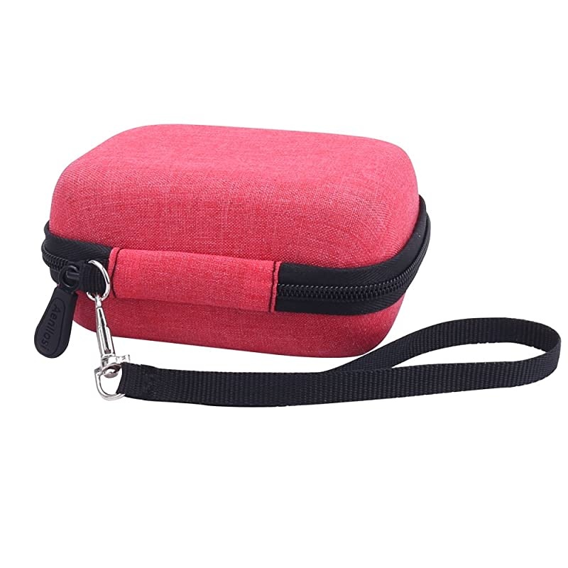 Hard Carrying Case for Canon PowerShot ELPH 180/190 Digital Camera (Storage case, red)