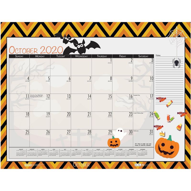 HOUSE OF DOOLITTLE 2020-2021 17 x 22 Desk Pad Calendar, Academic 1395-21