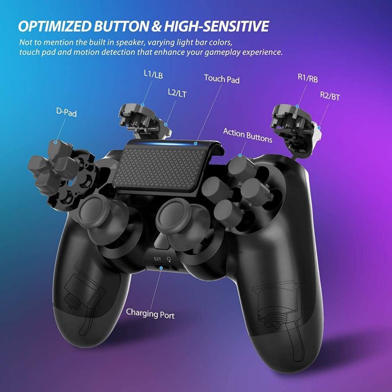 PS4 Wireless Controller Bluetooth Gamepad For PlayStation 4 Pro/Slim/PC/Steam/Sony DualShock 4 Game Joystick