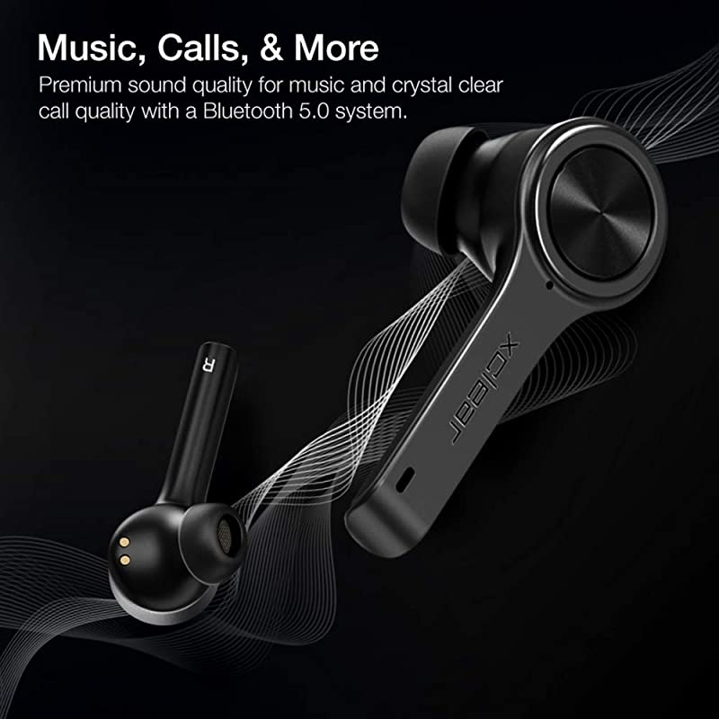 Wireless Earbuds with Immersive Sounds True 50 Bluetooth inEar Headphones with Charging CaseQuickPairing Stereo CallsBuiltin MicrophonesIPX5 SweatproofPumping Bass for Sports Black