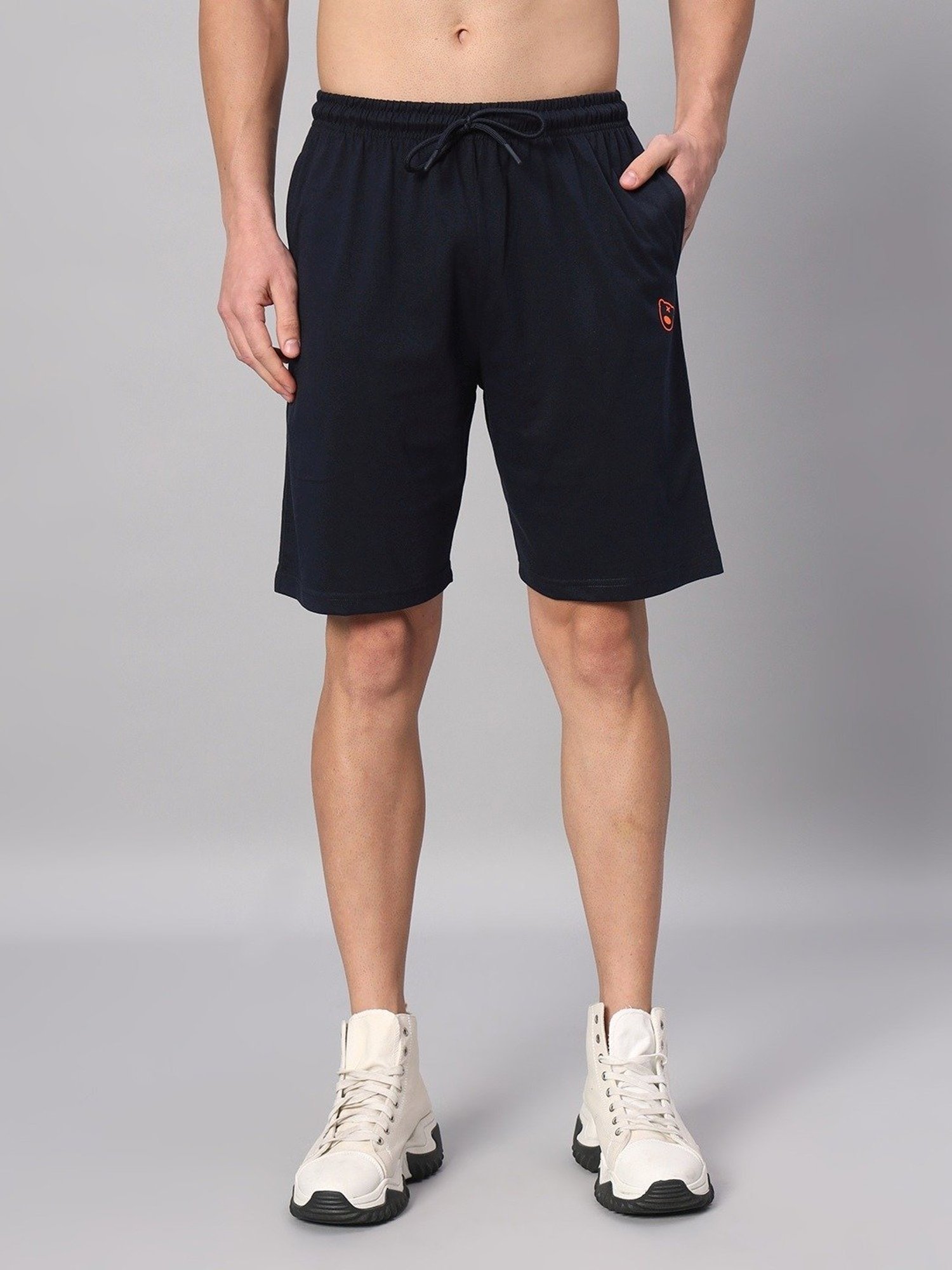 Griffel Navy Blue Cotton Loose Fit Co-Ord Set