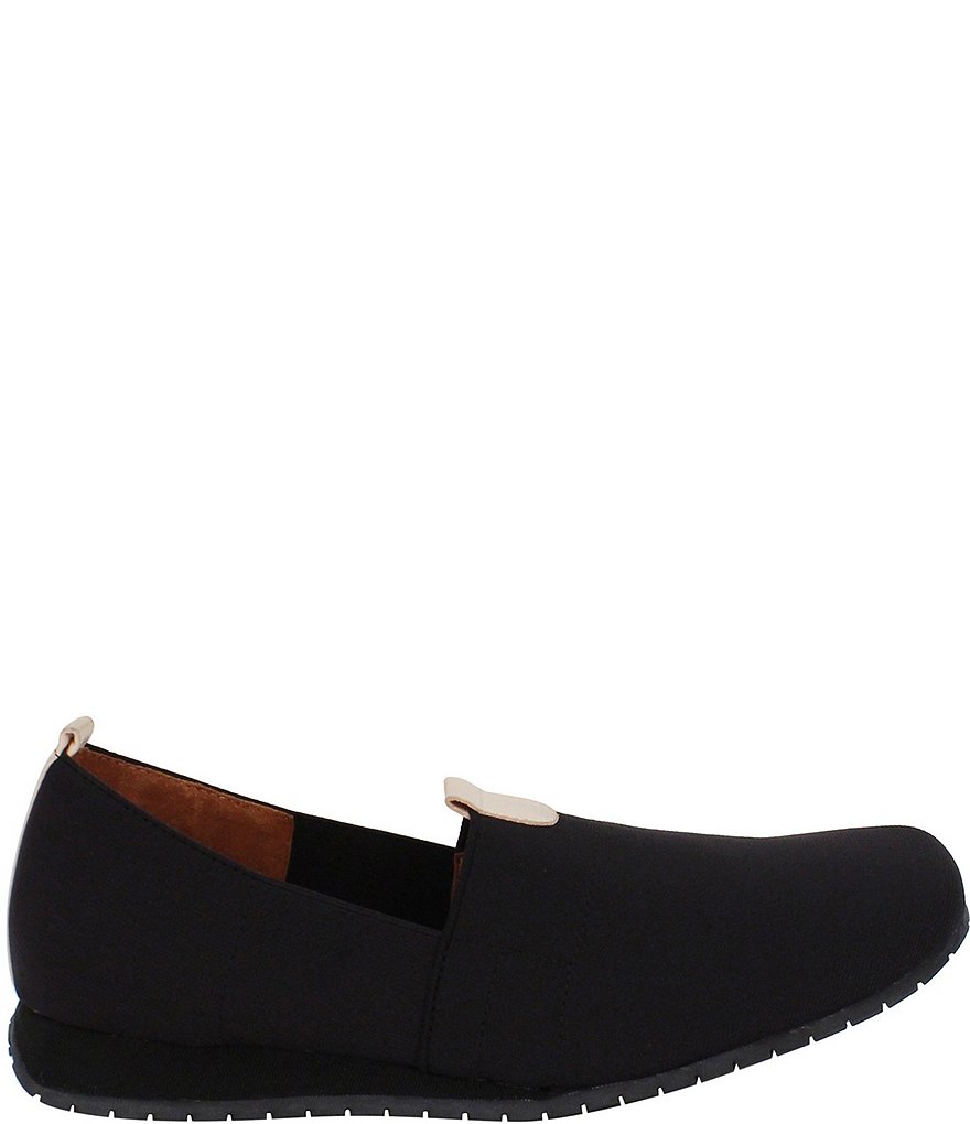L'Amour Des Pieds Tumai Stretch Fabric Slip Ons
