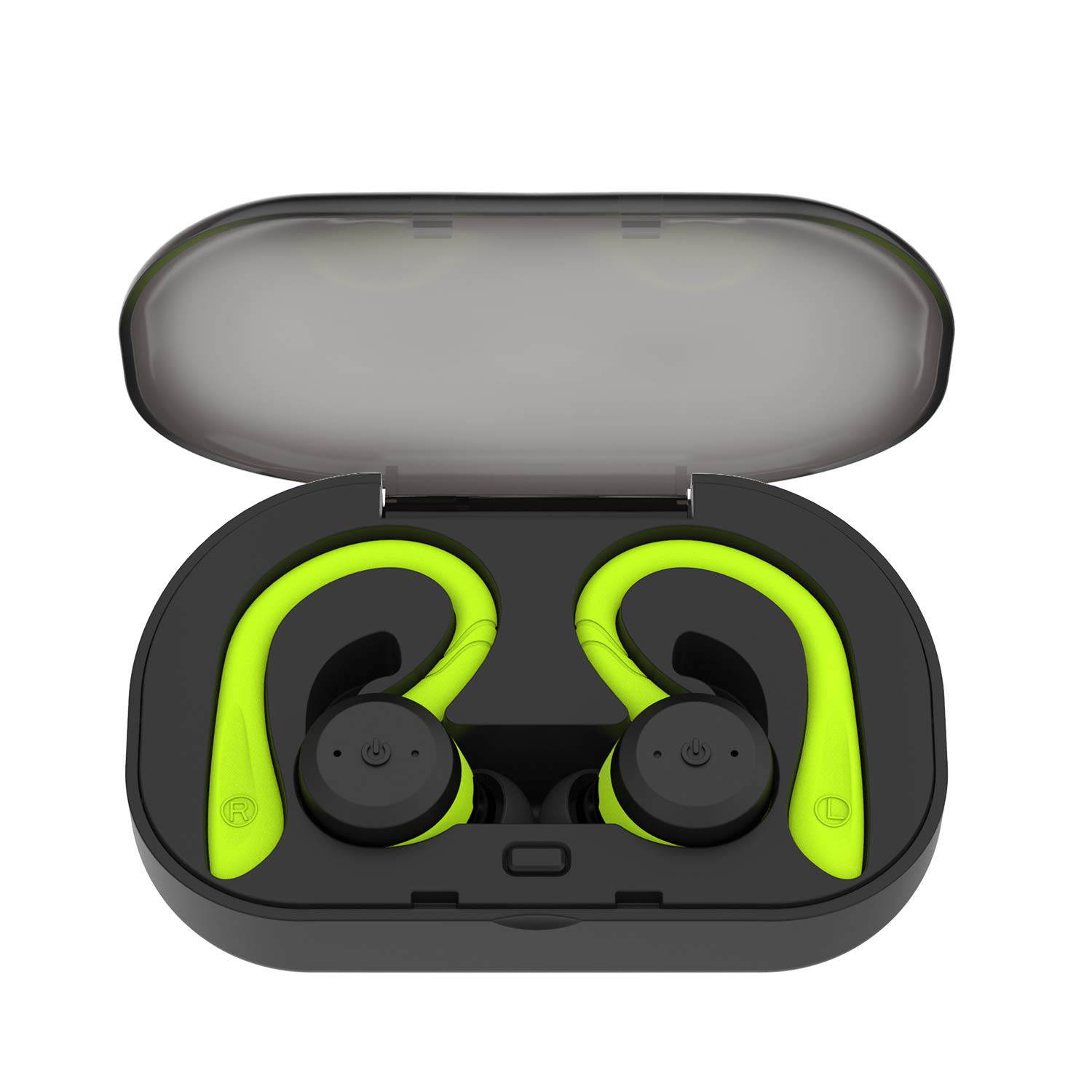 Wireless Headphones True Wireless Bluetooth 5.0 Sports Earbuds IPX7 Waterproof Stereo HiFi Sound Built-in Mic Earphones with Charging Case