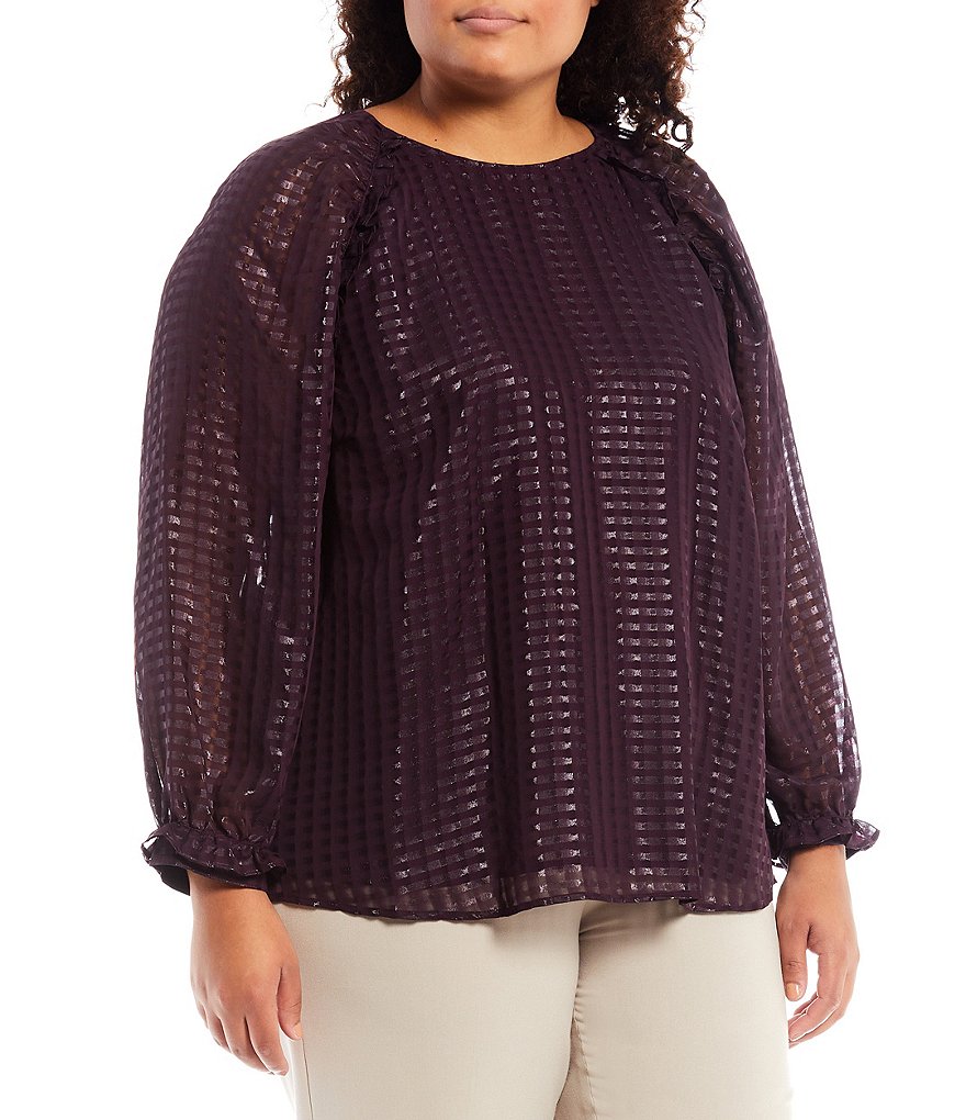 Bryn Walker Plus Size Pira Ponti Sleeveless Jewel Neck Oversized Tank