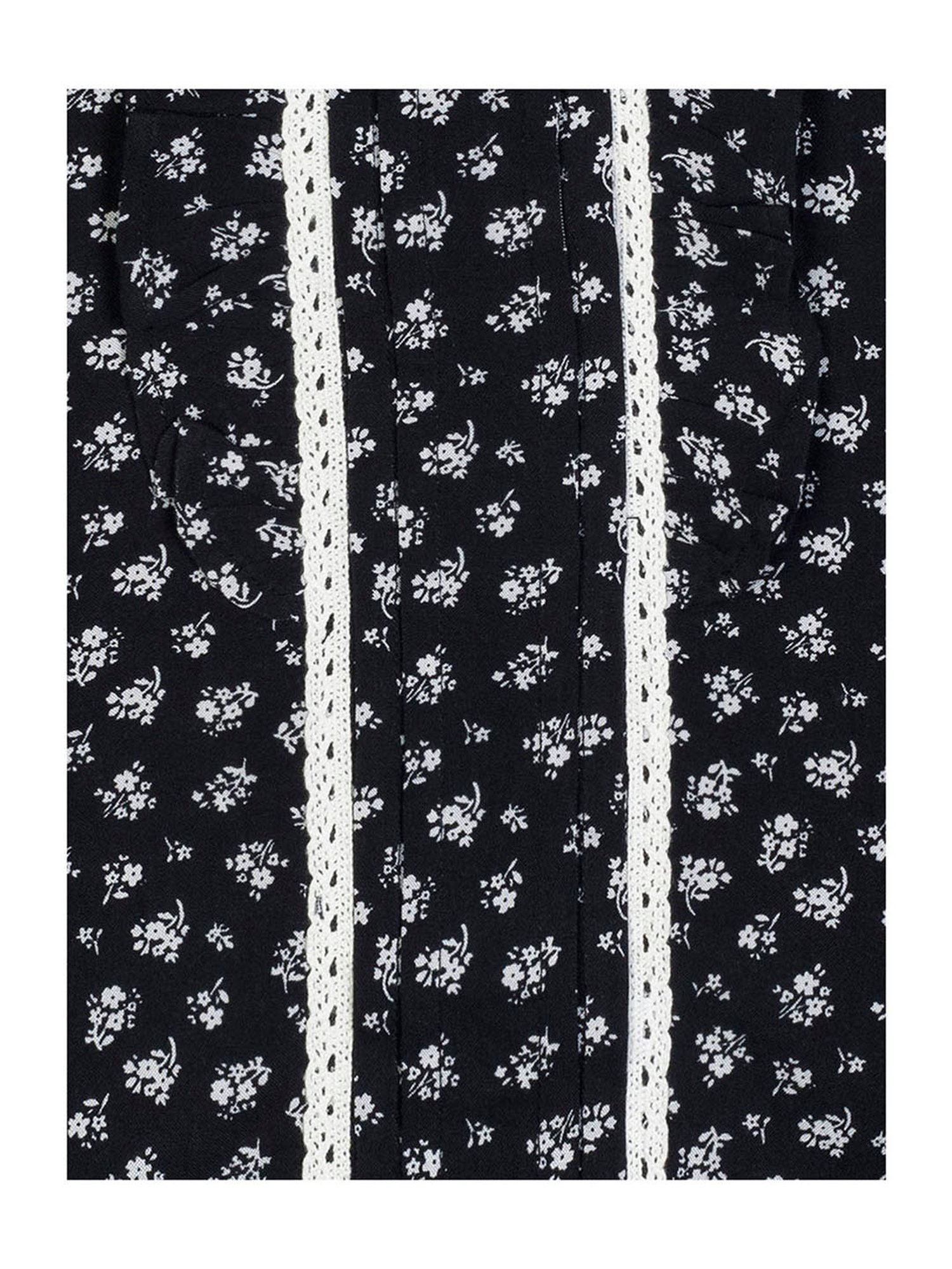 Budding Bees Kids Black Printed Top