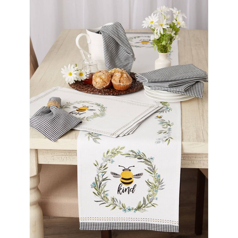 6pk Cotton Bee Kind Reversible Placemats - Design Imports