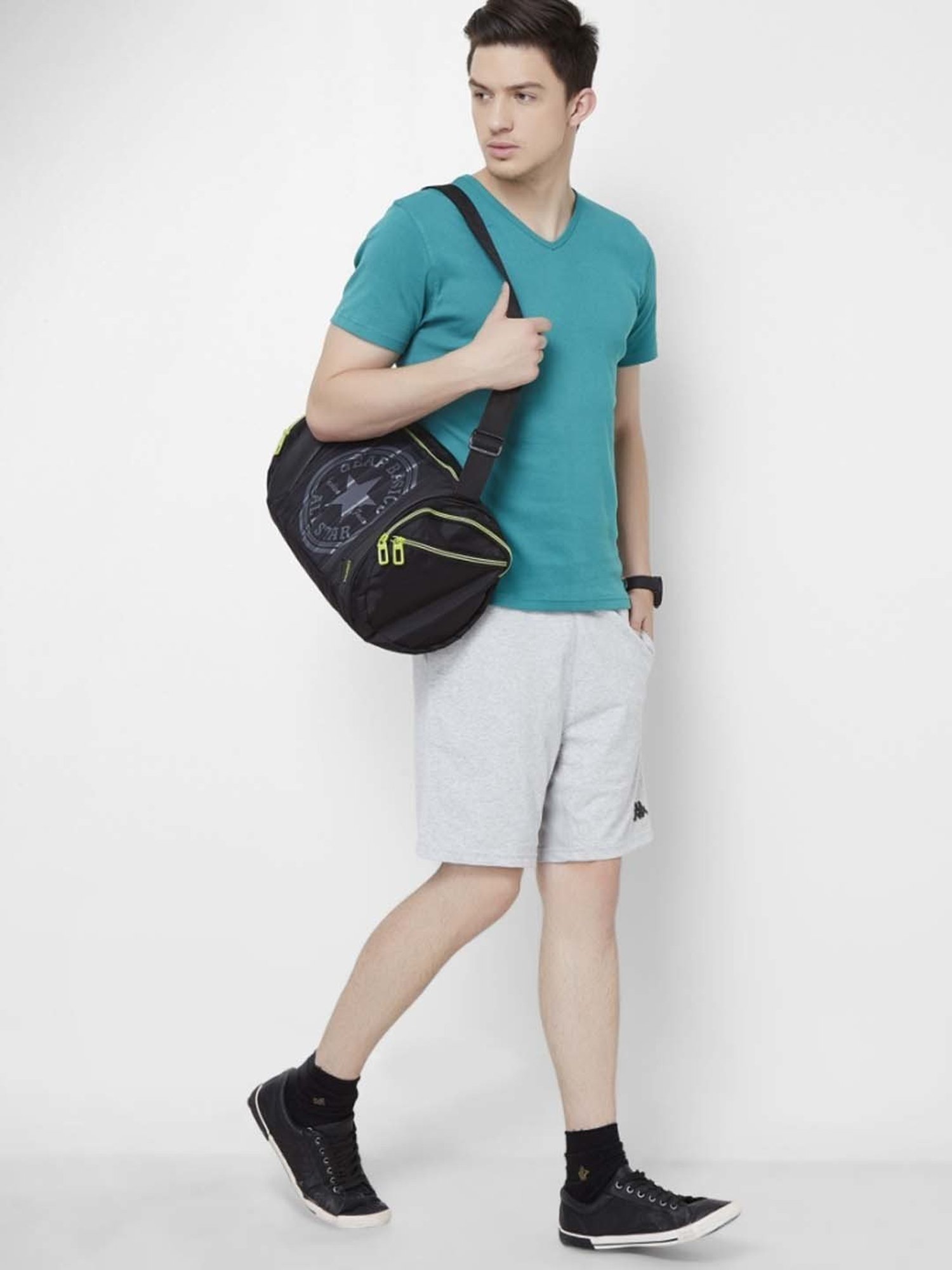 KAPPA Grey Regular Fit Shorts